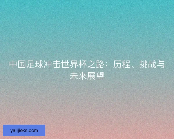 中国足球冲击世界杯之路:历程、挑战与未来展望 中国足球冲击世界杯之路:历程、挑战与未来展望